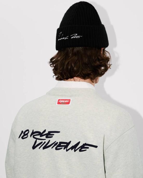 25FW 겐조 긴팔 티셔츠 FF65SW2524MC 93 Grey - KENZO