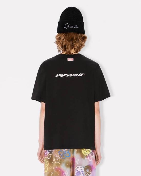 25FW 겐조 반팔 티셔츠 FF62TS5544SG 99J Black - KENZO