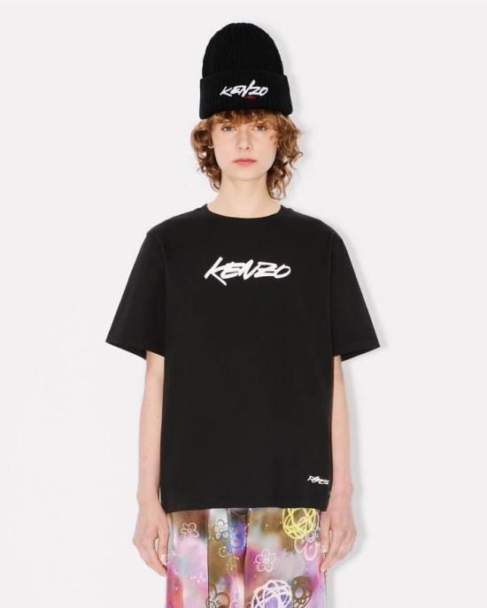 25FW 겐조 반팔 티셔츠 FF62TS5544SG 99J Black - KENZO