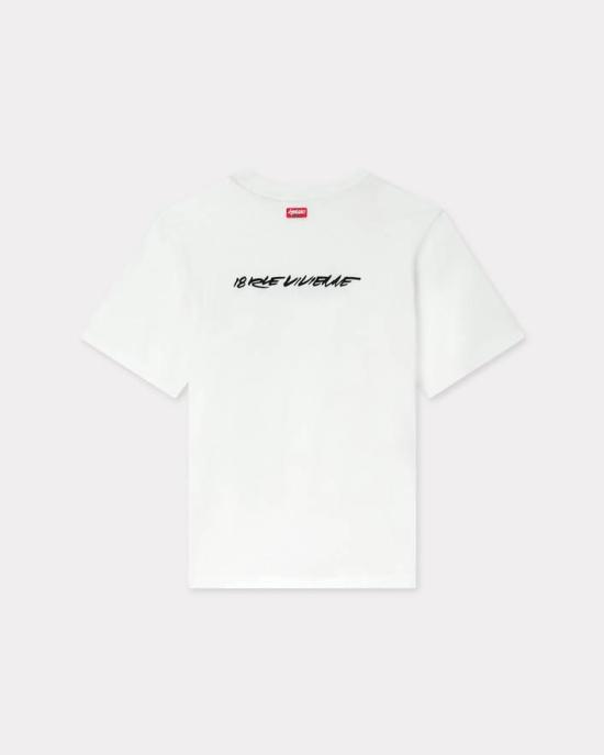 25FW 겐조 반팔 티셔츠 FF62TS5544SG 02 Offwhite - KENZO