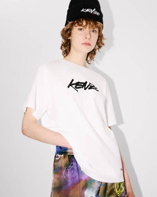 25FW 겐조 반팔 티셔츠 FF62TS5544SG 02 Offwhite - KENZO