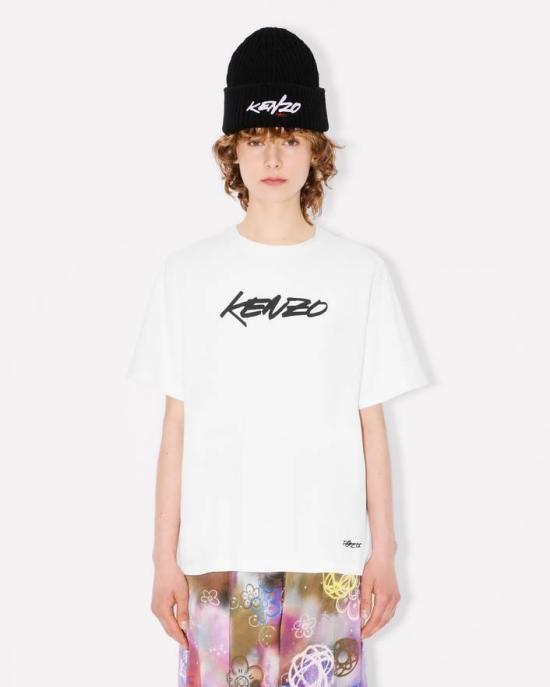 25FW 겐조 반팔 티셔츠 FF62TS5544SG 02 Offwhite - KENZO