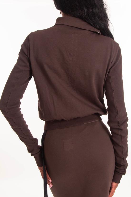 25FW 다크쉐도우 긴팔 티셔츠 DS02E7239 RIG 78 Brown - DRKSHDW