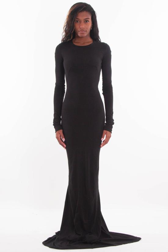 25FW 다크쉐도우 롱 원피스 DS02E7512 RN 09 Black