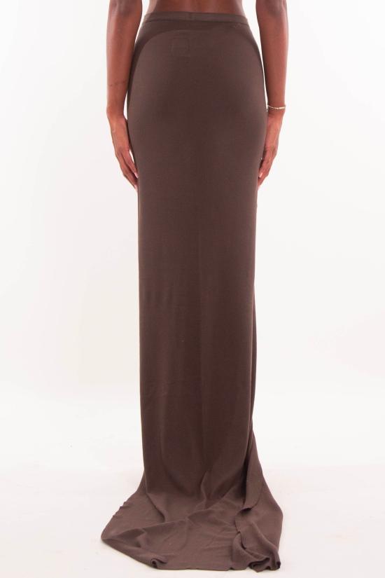 25FW 다크쉐도우 롱 스커트 DS02E7337 JDB 78 Brown - DRKSHDW