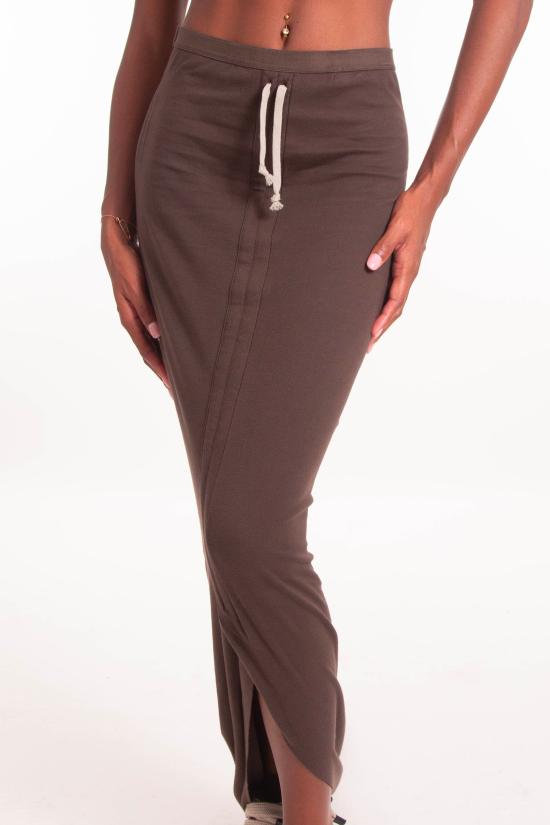 25FW 다크쉐도우 롱 스커트 DS02E7337 JDB 78 Brown - DRKSHDW