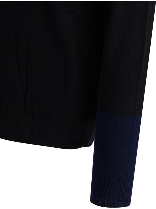 25FW 꼼데가르송 스웨터 FZN112PER1BLACKNAVY - COMME DES GARCONS