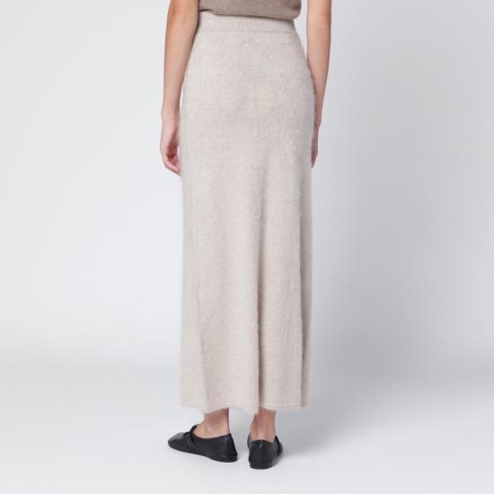 25FW 알마다 라벨 롱 스커트 5304WS Beige - ALMADA LABEL