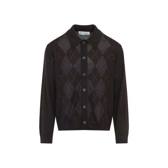 25FW 아워레가시 가디건 M4253EP PUB ARGYLE DOM - OUR LEGACY