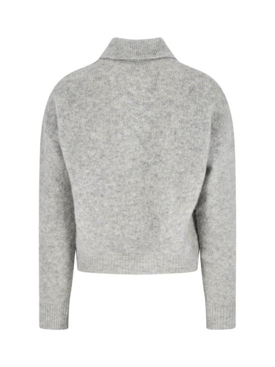 25FW 아미 알파카 아미 롱 슬리브 폴로 스웨터 HPL405 KN0021050 GREY - AMI