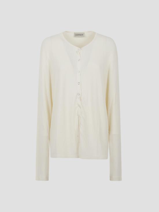 25FW 카레르 반팔 티셔츠 BHDR8253WH WHITE