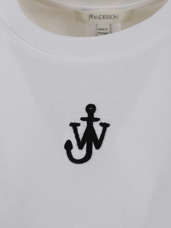 25FW JW앤더슨 반팔 티셔츠 JT0259PG1715 001 WHITE - JW ANDERSON