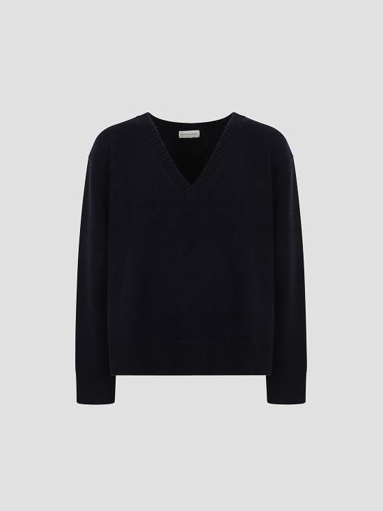 25FW 드리스 반 노튼 스웨터 212462710 509 NAVY