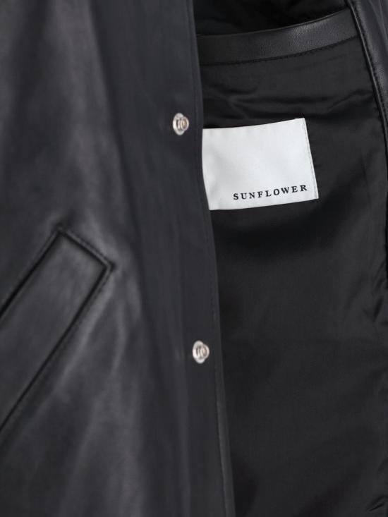 25FW 선플라워 가죽 자켓 6043BLACK Black - SUNFLOWER