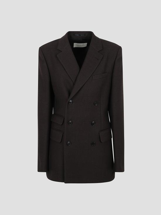 25FW 드리스 반 노튼 코트 204432058 704 DARK BROWN