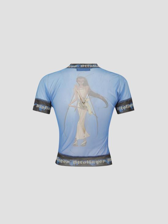 25FW 오토링거 반팔 티셔츠 10110040105 PRIGRN PRINT GREEN - OTTOLINGER