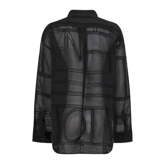 25FW 토템 셔츠 253WRT0480FB0441 001 BLACK - TOTEME