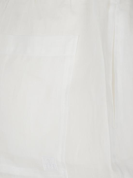 25FW 토템 숏팬츠 253WRB0321FB0434 047 WHITE - TOTEME