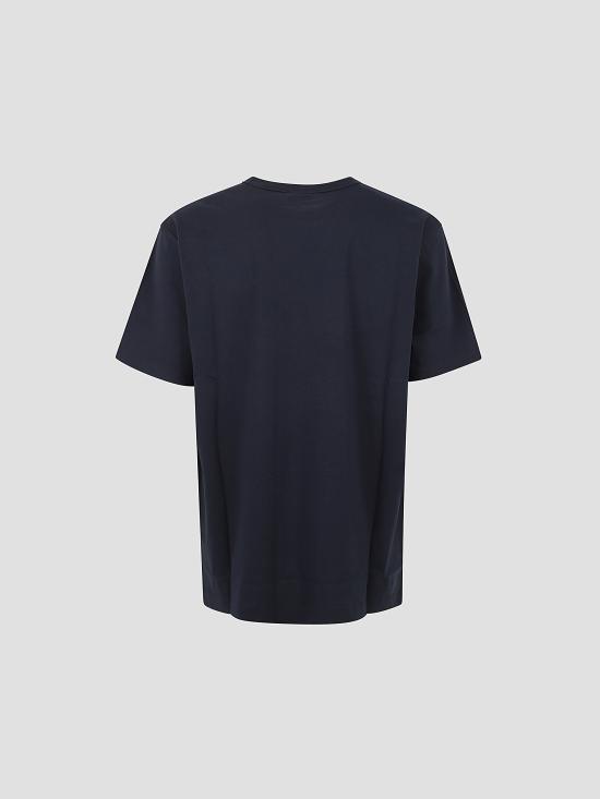 25FW 드리스 반 노튼 반팔 티셔츠 211012600 509 NAVY - DRIES VAN NOTEN