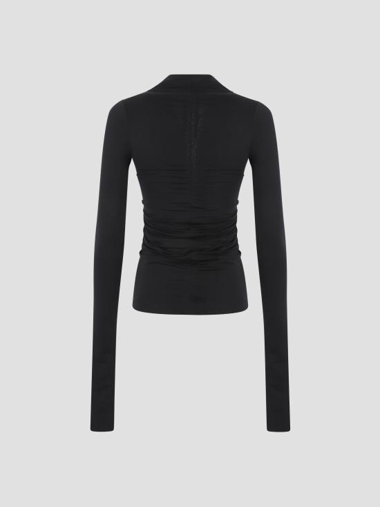 25FW 릭 오웬스 후드 티셔츠 RP02E4222JNDB 09 BLACK - RICK OWENS