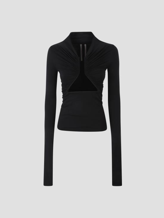 25FW 릭 오웬스 후드 티셔츠 RP02E4222JNDB 09 BLACK