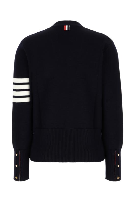26FW 톰브라운 파인 메리노 울 4바 클래식 V넥 가디건 FKC207A00014 415 Blu - THOM BROWNE