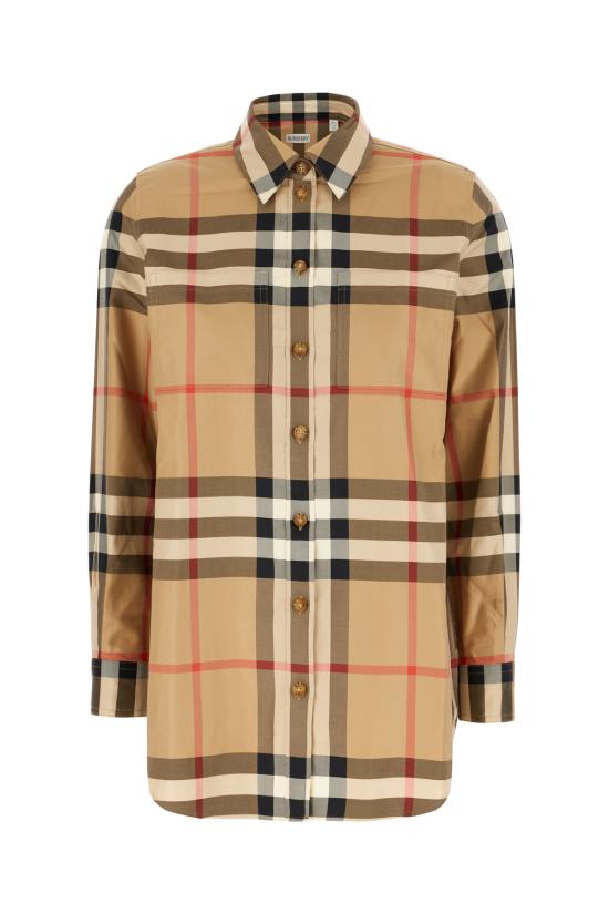 25FW 버버리 체크 셔츠  8085657 A7028 ARCHIVE BEIGE IP CHK