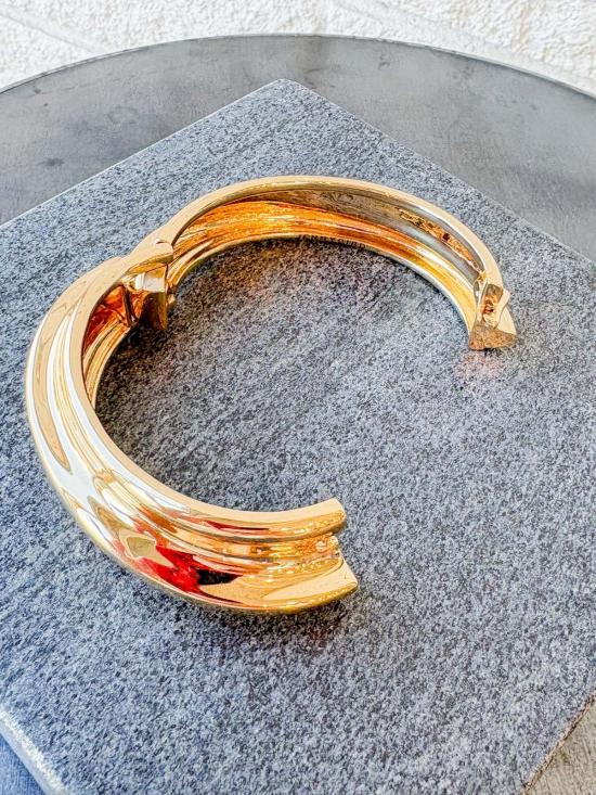  제니 버드 커프스 링크/타이 홀더 레논 팔찌 하이 폴리쉬 골드 - JENNY BIRD