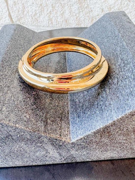  제니 버드 커프스 링크/타이 홀더 레논 팔찌 하이 폴리쉬 골드 - JENNY BIRD