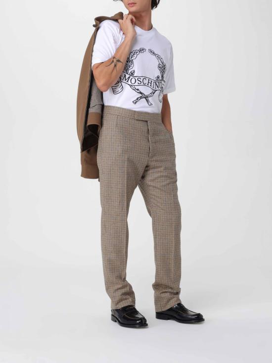 25FW 모스키노 반팔 티셔츠 07225241 1001 White - MOSCHINO