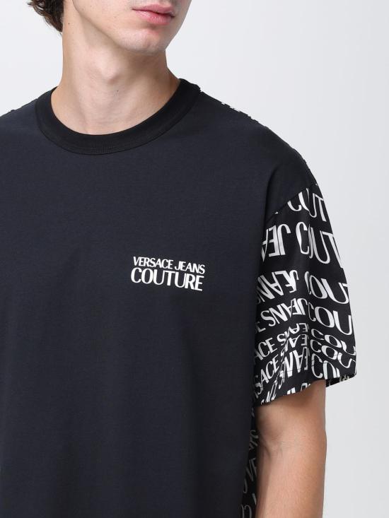 25FW 베르사체 반팔 티셔츠 79GAH6R1JS513 899 Black - VERSACE