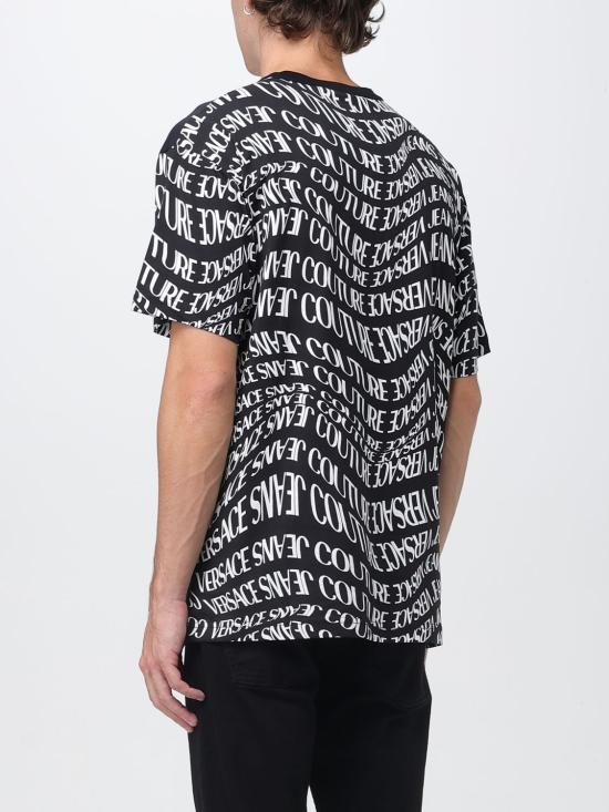 25FW 베르사체 반팔 티셔츠 79GAH6R1JS513 899 Black - VERSACE