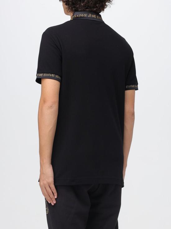 25FW 베르사체 폴로 티셔츠 79GAGT04CJ01T 899 Black - VERSACE
