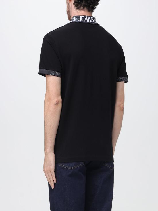 25FW 베르사체 폴로 티셔츠 79GAGT03CJ01T 899 Black - VERSACE