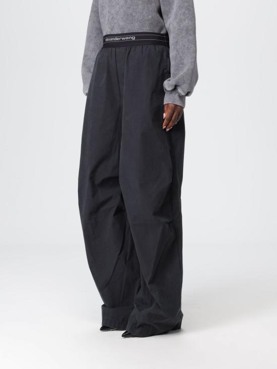 25FW 알렉산더 왕 트레이닝/조거 팬츠 1WC4254924 001 Black - ALEXANDER WANG