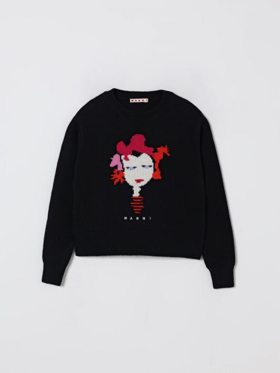 25FW [키즈] 마르니 풀오버 M01499M00VT 0M900 Black