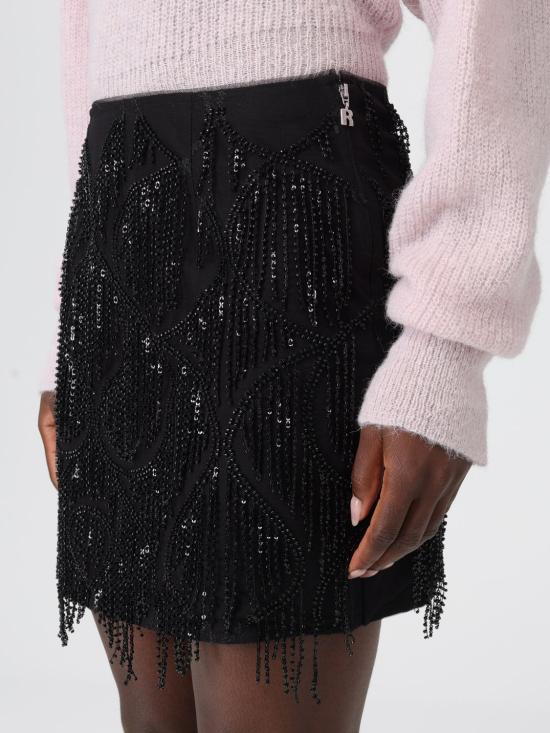 25FW 로테이트 숏 스커트 114623 100 Black - ROTATE