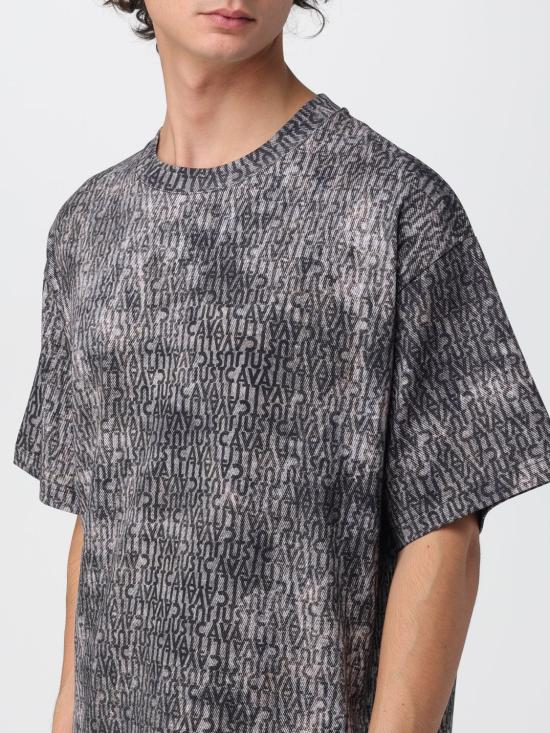 25FW 저스트까발리 반팔 티셔츠 79OAHE11CJ118 U67 Black - JUST CAVALLI