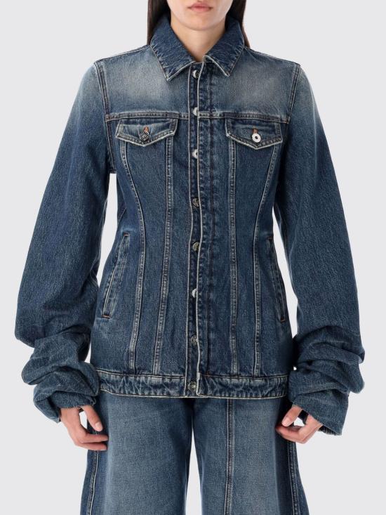 25FW 장 폴 고티에 데님 자켓 2503WJA003D024 57 Blue