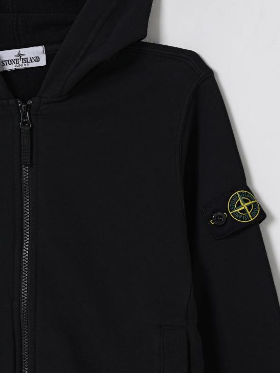 25FW [키즈] 스톤 아일랜드 풀오버 6100003S0A20 V0029 Black - STONE ISLAND