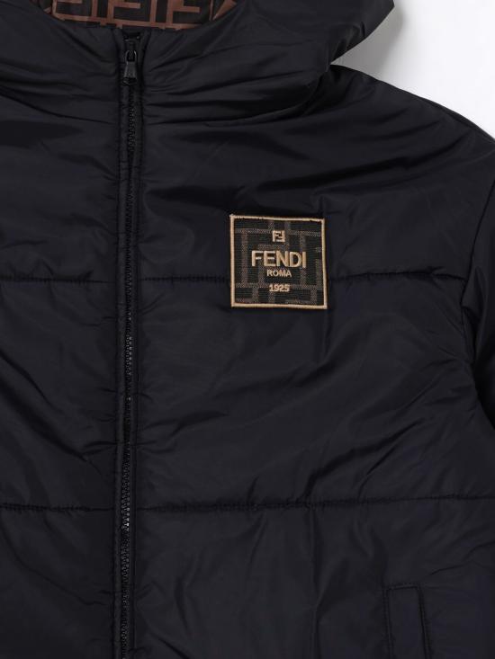 25FW [키즈] 펜디 캐주얼 자켓 JUA255AS56 F0GME Black - FENDI