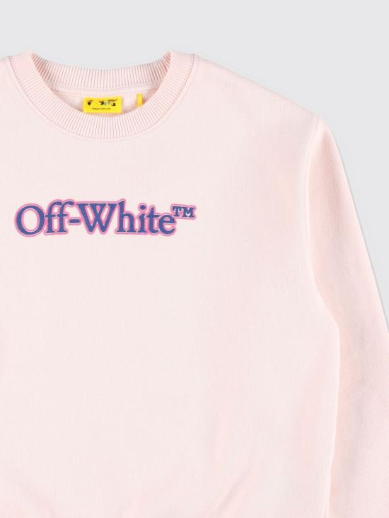 25FW [키즈] 오프화이트 풀오버 OGBA001F25FLE001 3C45 Pink - OFF WHITE