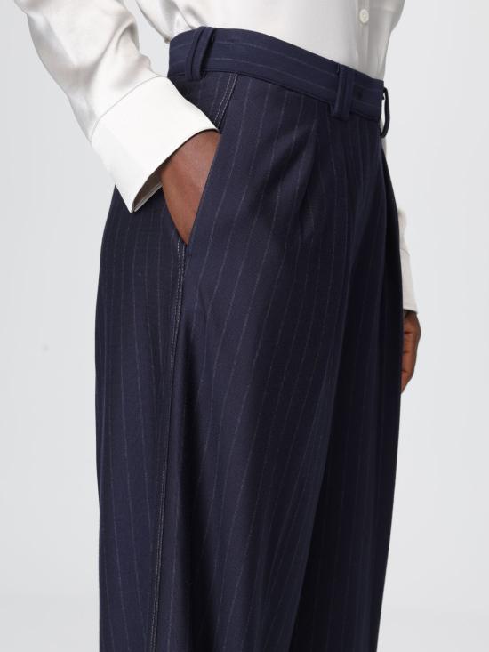 25FW 막스마라 스트레이트 팬츠 2526136037600 003 Blue - MAX MARA