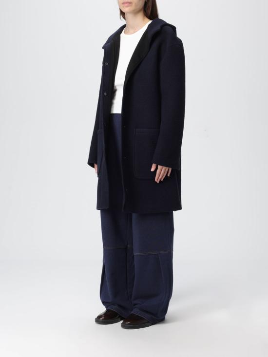 25FW 막스마라 롱 후드티 자켓 2526906028600 002 Blue - MAX MARA