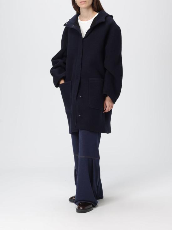 25FW 막스마라 롱 후드티 자켓 2526906028600 002 Blue - MAX MARA