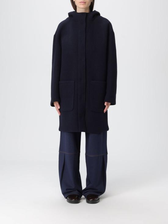 25FW 막스마라 롱 후드티 자켓 2526906028600 002 Blue