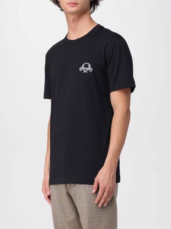 25FW 모스키노 반팔 티셔츠 07185241 1555 Black - MOSCHINO