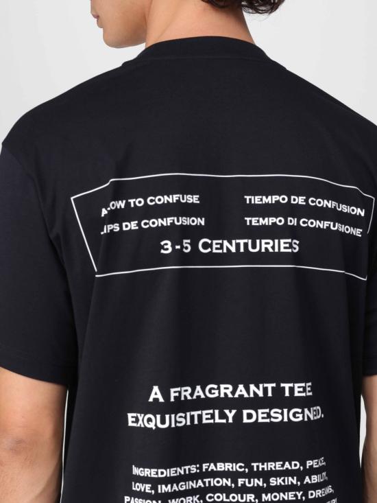 25FW 모스키노 반팔 티셔츠 07085241 1555 Black - MOSCHINO