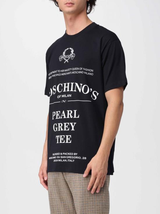 25FW 모스키노 반팔 티셔츠 07085241 1555 Black - MOSCHINO