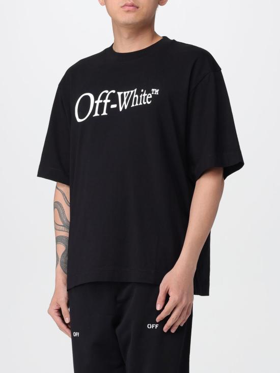 25FW 오프화이트 반팔 티셔츠 OMAA120F25JER00F 1001 Black - OFF WHITE